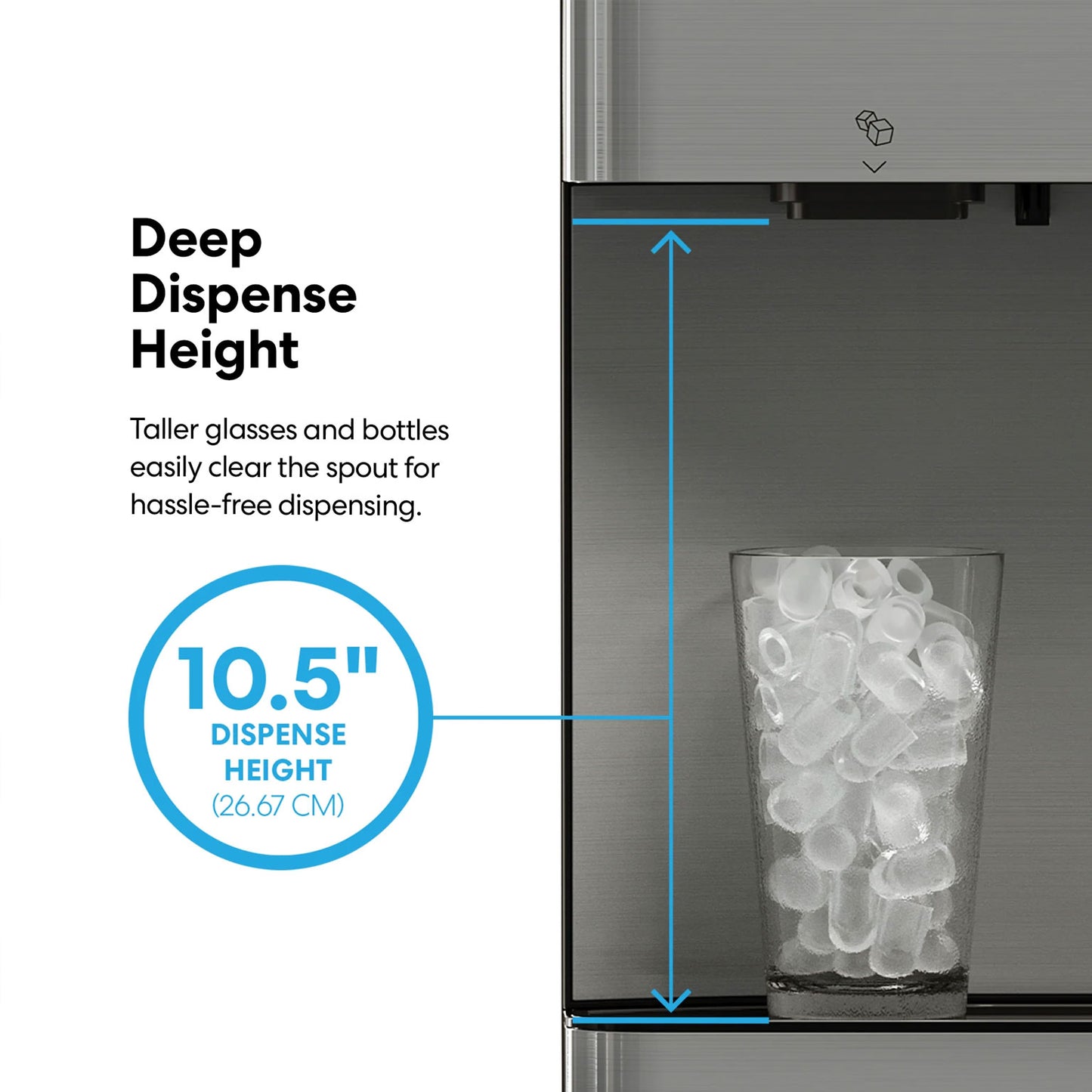 Brio Moderna 4 Stage Reverse Osmosis Bottleless Tri-temp Water Cooler and Ice Dispenser