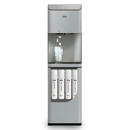 Brio Moderna 4 Stage Reverse Osmosis Bottleless  Tri-temp Water Cooler and Ice Dispenser
