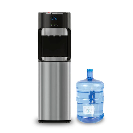 Home Start Up Bundle- Bottom Load Water Cooler and 5 Gal BPA Free Water Bottle