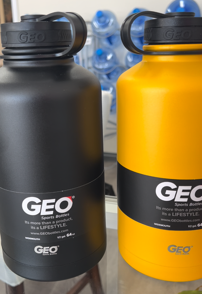 Geo 64oz Stainless Steel Water Bottle