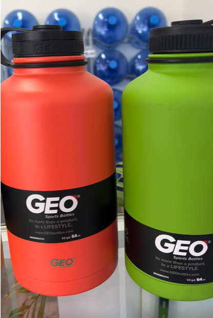 Geo 64oz Stainless Steel Water Bottle